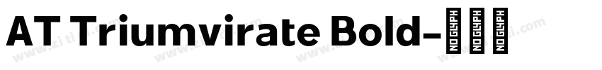 AT Triumvirate Bold字体转换